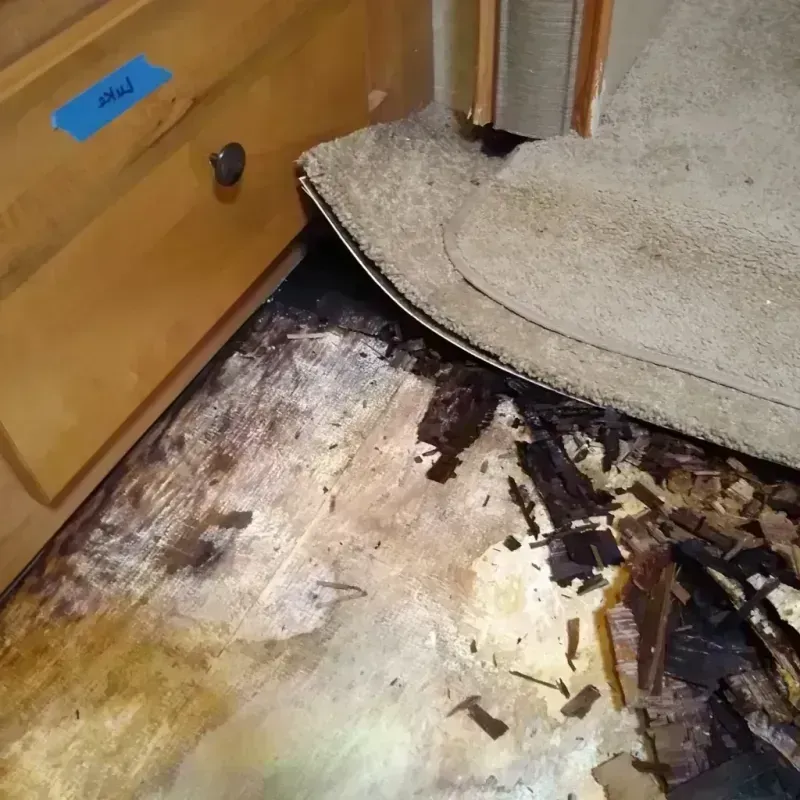 Wood Floor Water Damage in Haskell County, OK